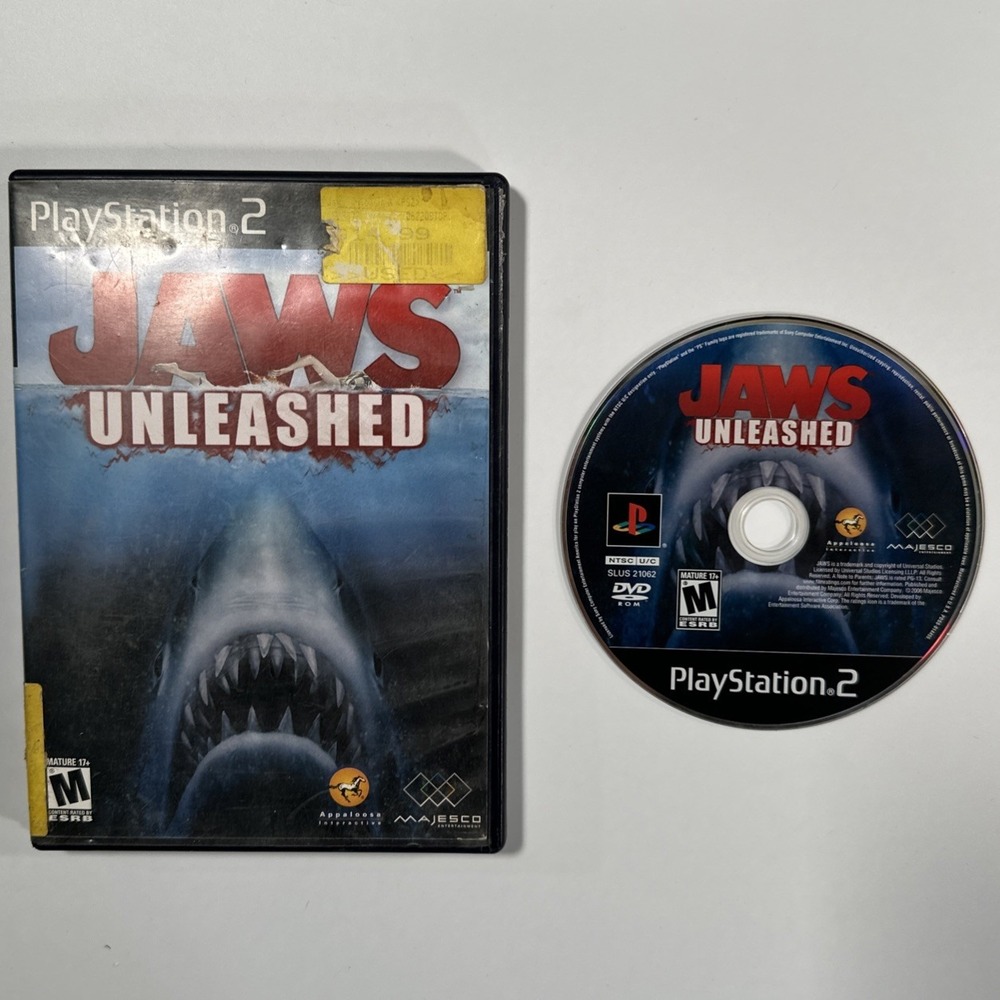 Jaws Unleashed (Sony PlayStation 2, 2006) Tested Working PS2